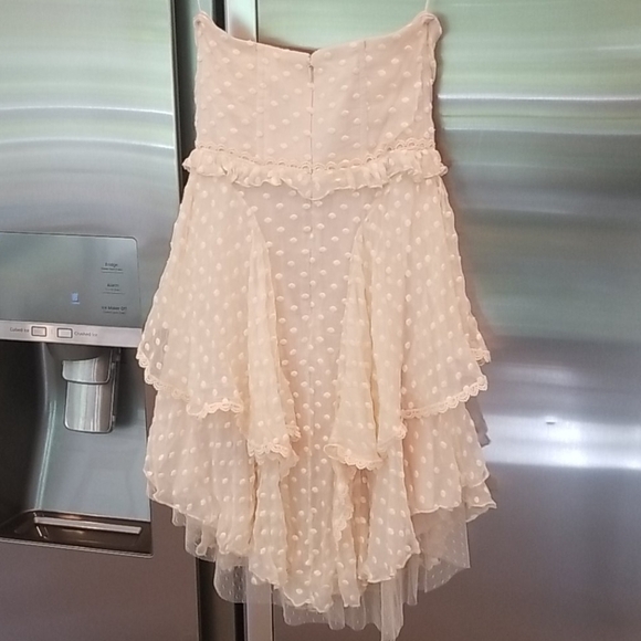 💕SPELL GYPSY X FREE PEOPLE💕 Mira Bustier RaRa Dress Ivory Small S NWT - Picture 10 of 14